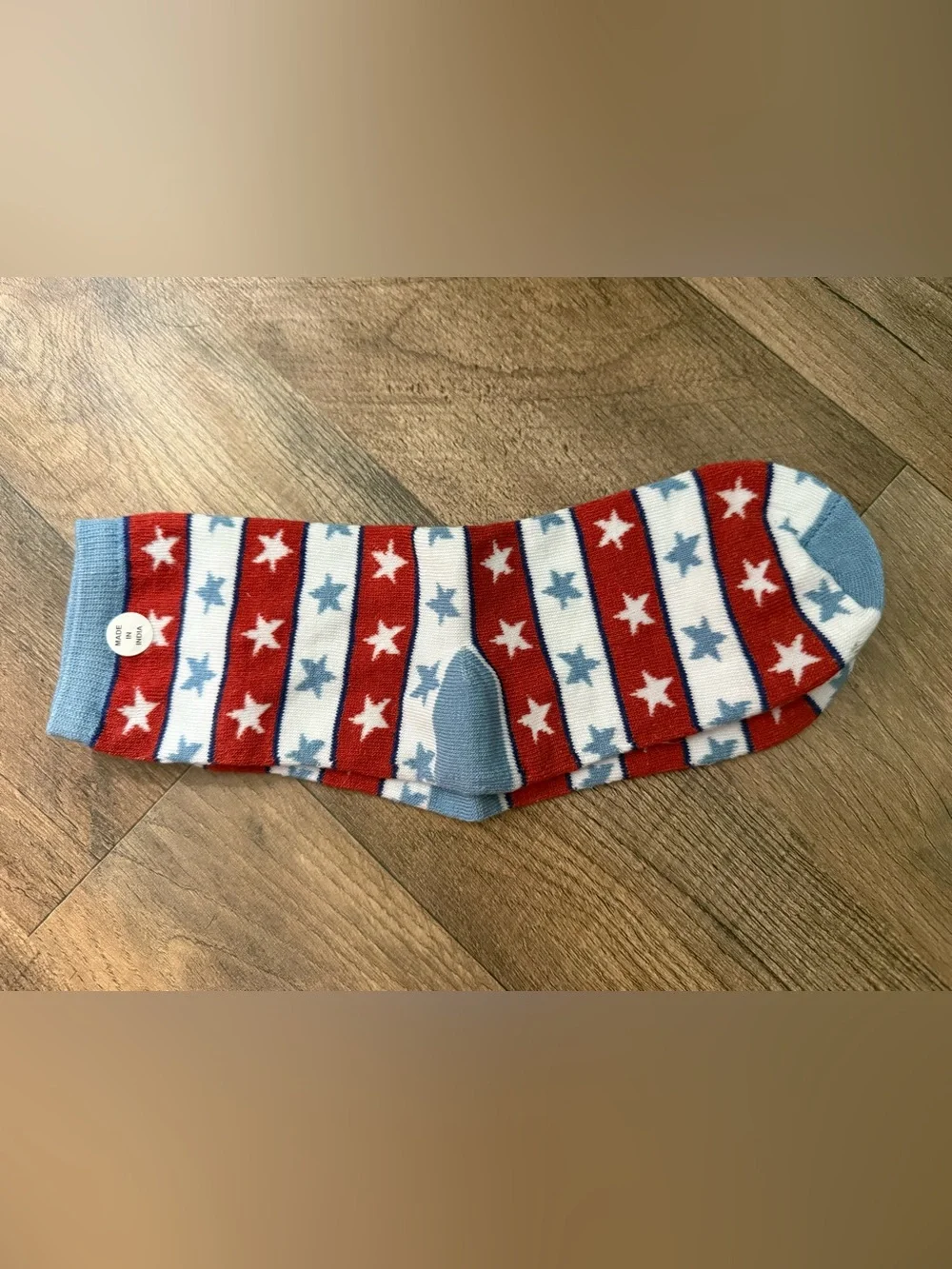 Women’s star Stripe Ankle Socks - Red, White & Blue